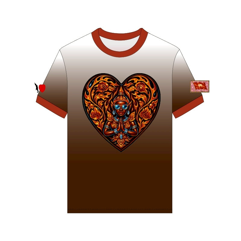 T shirt "เทพพนม" in red